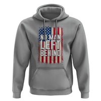 No Man Left Behind Patriotic Hoodie Distressed American Flag