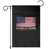 No Man Left Behind Distressed USA Flag Garden Flag Patriotic US Military Brotherhood