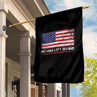 No Man Left Behind Distressed USA Flag Garden Flag Patriotic US Military Brotherhood