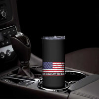 No Man Left Behind Distressed USA Flag Skinny Tumbler Patriotic US Military Brotherhood