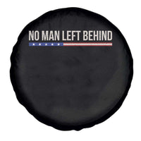 No Man Left Behind Minimalist Patriotic Flag Spare Tire Cover US Military Brotherhood Pride