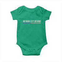 No Man Left Behind Minimalist Patriotic Flag Baby Onesie US Military Brotherhood Pride