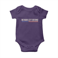 No Man Left Behind Minimalist Patriotic Flag Baby Onesie US Military Brotherhood Pride