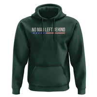 No Man Left Behind Minimalist Patriotic Flag Hoodie US Military Brotherhood Pride