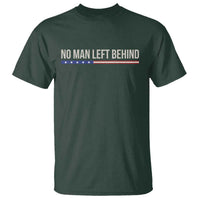 No Man Left Behind Minimalist Patriotic Flag T Shirt US Military Brotherhood Pride