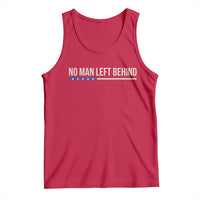 No Man Left Behind Minimalist Patriotic Flag Tank Top US Military Brotherhood Pride