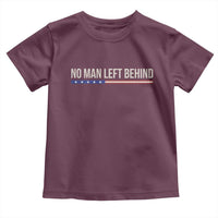 No Man Left Behind Minimalist Patriotic Flag Toddler T Shirt US Military Brotherhood Pride