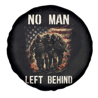 No Man Left Behind Soldiers Brotherhood Spare Tire Cover American Flag US Military