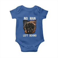 No Man Left Behind Soldiers Brotherhood Baby Onesie American Flag US Military
