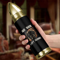 No Man Left Behind Soldiers Brotherhood Bullet Tumbler American Flag US Military