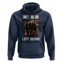No Man Left Behind Soldiers Brotherhood Hoodie American Flag US Military