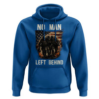 No Man Left Behind Soldiers Brotherhood Hoodie American Flag US Military