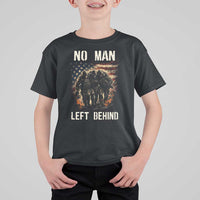 No Man Left Behind Soldiers Brotherhood T Shirt For Kid American Flag US Military