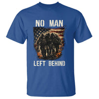 No Man Left Behind Soldiers Brotherhood T Shirt American Flag US Military