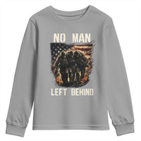 No Man Left Behind Soldiers Brotherhood Youth Sweatshirt American Flag US Military