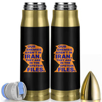 Our Enemies Aren't In Iran Bullet Tumbler Epstein Files Silhouette Political Satire