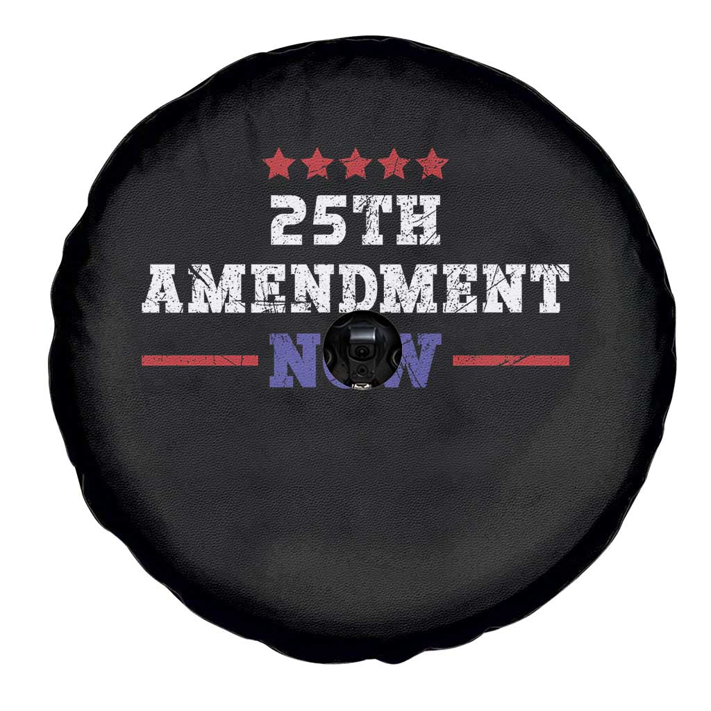 25th Amendment Now Patriotic Spare Tire Cover Red White and Blue Political Satire