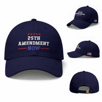 25th Amendment Now Patriotic Baseball Cap Red White and Blue Political Satire