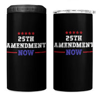 25th Amendment Now Patriotic 4 in 1 Can Cooler Tumbler Red White and Blue Political Satire