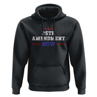 25th Amendment Now Patriotic Hoodie Red White and Blue Political Satire