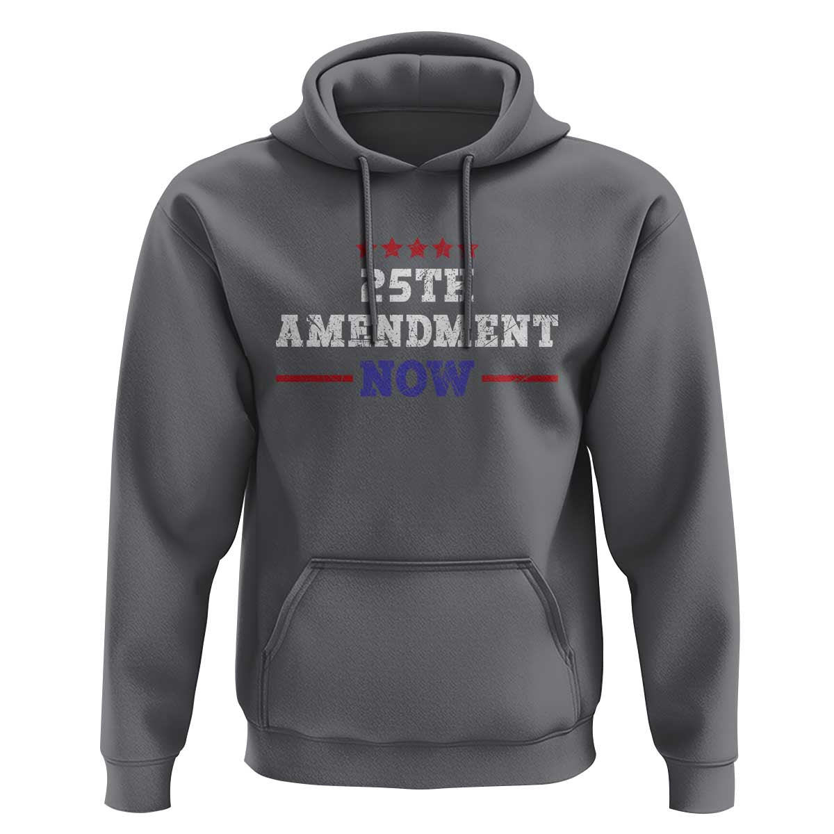 25th Amendment Now Patriotic Hoodie Red White and Blue Political Satire