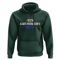 25th Amendment Now Patriotic Hoodie Red White and Blue Political Satire