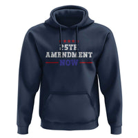 25th Amendment Now Patriotic Hoodie Red White and Blue Political Satire