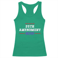 25th Amendment Now Patriotic Racerback Tank Top Red White and Blue Political Satire