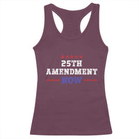 25th Amendment Now Patriotic Racerback Tank Top Red White and Blue Political Satire