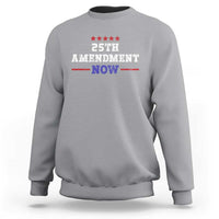 25th Amendment Now Patriotic Sweatshirt Red White and Blue Political Satire
