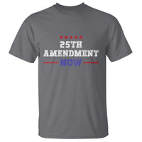 25th Amendment Now Patriotic T Shirt Red White and Blue Political Satire