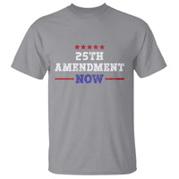 25th Amendment Now Patriotic T Shirt Red White and Blue Political Satire