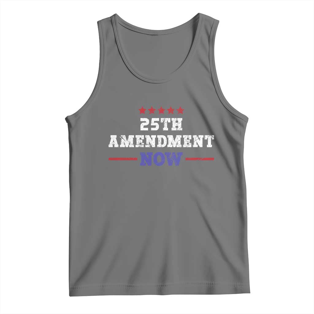 25th Amendment Now Patriotic Tank Top Red White and Blue Political Satire