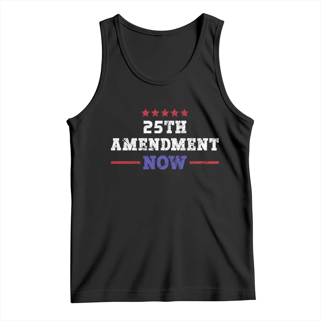 25th Amendment Now Patriotic Tank Top Red White and Blue Political Satire