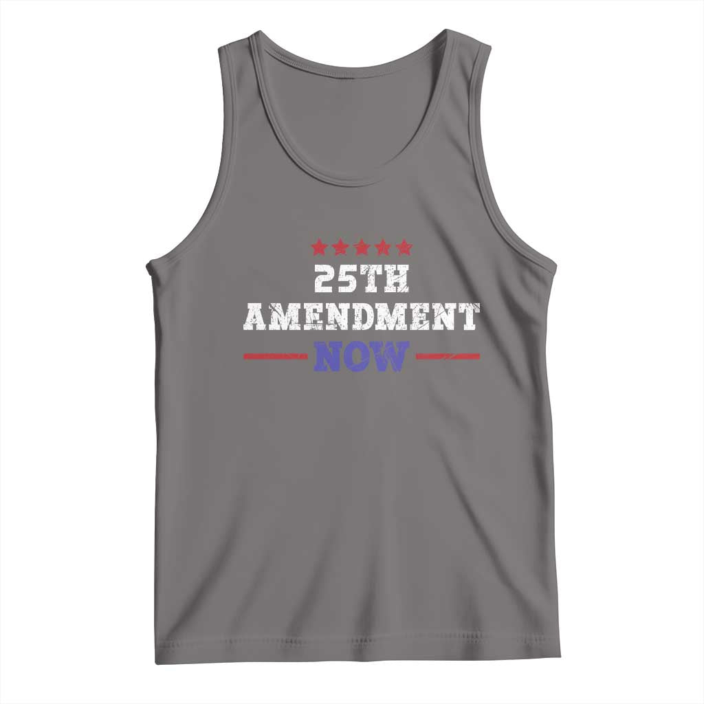 25th Amendment Now Patriotic Tank Top Red White and Blue Political Satire