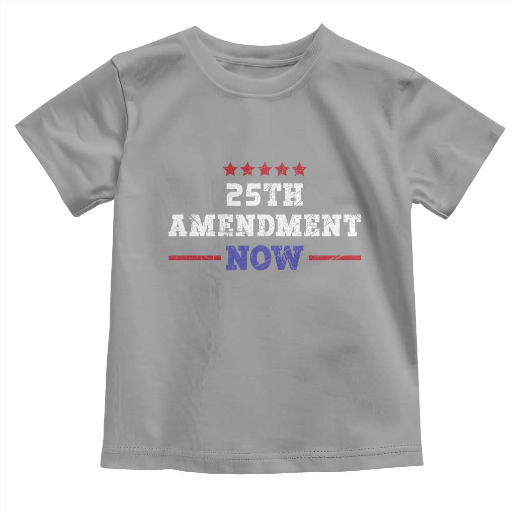 25th Amendment Now Patriotic Toddler T Shirt Red White and Blue Political Satire