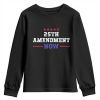 25th Amendment Now Patriotic Youth Sweatshirt Red White and Blue Political Satire