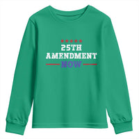 25th Amendment Now Patriotic Youth Sweatshirt Red White and Blue Political Satire