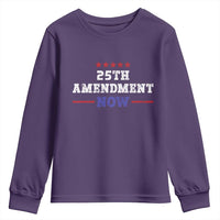 25th Amendment Now Patriotic Youth Sweatshirt Red White and Blue Political Satire