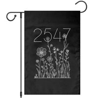25 47 Floral Wildflower Subtle Graphic Garden Flag Political Satire Patriotic 25th Amendment