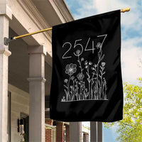 25 47 Floral Wildflower Subtle Graphic Garden Flag Political Satire Patriotic 25th Amendment