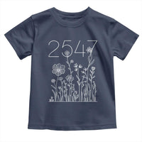 25 47 Floral Wildflower Subtle Graphic Toddler T Shirt Political Satire Patriotic 25th Amendment