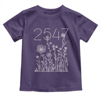 25 47 Floral Wildflower Subtle Graphic Toddler T Shirt Political Satire Patriotic 25th Amendment