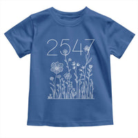 25 47 Floral Wildflower Subtle Graphic Toddler T Shirt Political Satire Patriotic 25th Amendment