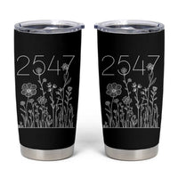 25 47 Floral Wildflower Subtle Graphic Tumbler Cup Political Satire Patriotic 25th Amendment