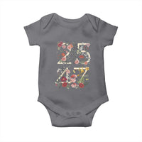2547 Wildflower Floral Graphic Baby Onesie Subtle Coded 25th Amendment Political Satire Aesthetic