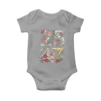 2547 Wildflower Floral Graphic Baby Onesie Subtle Coded 25th Amendment Political Satire Aesthetic