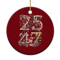 2547 Wildflower Floral Graphic Ceramic Ornament Subtle Coded 25th Amendment Political Satire Aesthetic