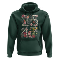 2547 Wildflower Floral Graphic Hoodie Subtle Coded 25th Amendment Political Satire Aesthetic