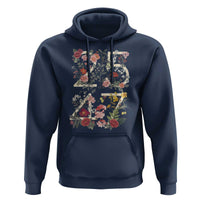 2547 Wildflower Floral Graphic Hoodie Subtle Coded 25th Amendment Political Satire Aesthetic